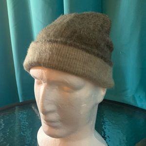 Light Gray & Medium Gray Reversible Brand New Beanie Cap Hat Alpaca Andean Mtn